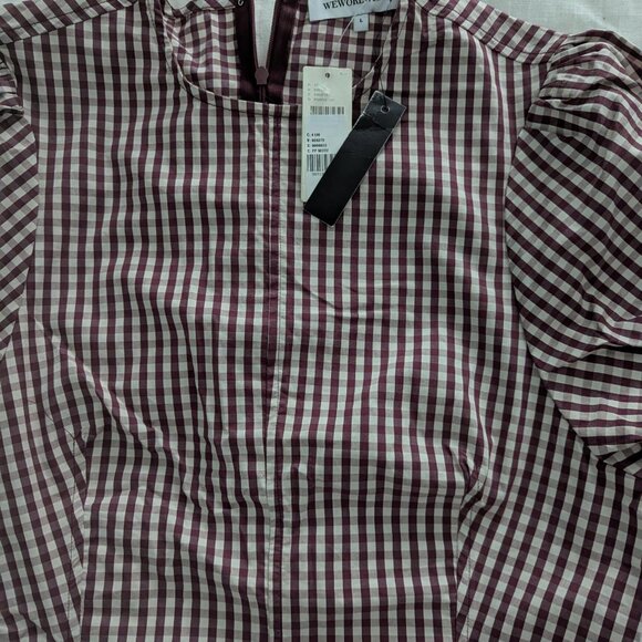 NWT - Anthropologie WeWoreWhat Short-Sleeve Fit & Flare Mini Dress - Picture 4 of 4